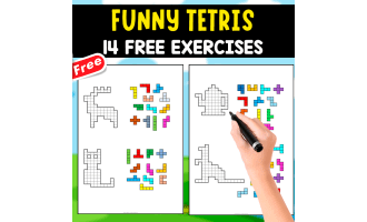 FUNNY TETRIS GAME | 14 FREE EXERCISES