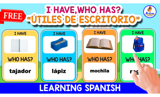 GAME "I HAVE, WHO HAS?" | LOS ÚTILES DE ESCRITORIO