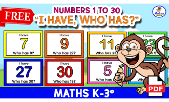 GAME "I HAVE, WHO HAS?" - Numbers 1 to 30