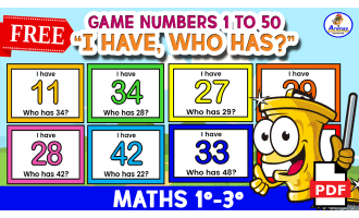 GAME "I HAVE, WHO HAS" - Numbers 1 to 50