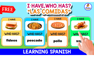 GAME "I HAVE,WHO HAS?" | LAS COMIDAS EN ESPAÑOL
