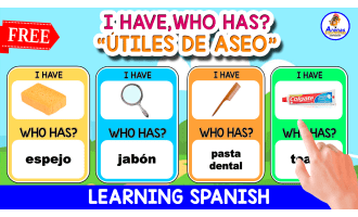 GAME IN SPANISH "I HAVE,WHO HAS?" | LOS ÚTILES DE ASEO