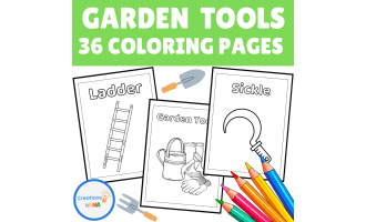 Garden Tools Coloring Pages