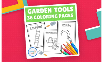 Garden Tools Coloring Pages