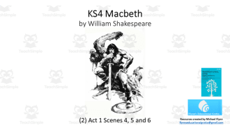 GCSE English Literature: (2) Macbeth – Act 1 Scenes 4, 5 and 6