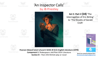 GCSE Literature: (14) ‘An Inspector Calls’ Act 3 Part 2 (‘Eric’s Interrogation to ‘Gerald’s Doubts’)