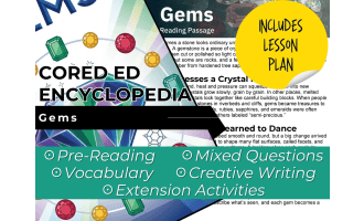 Gems Reading Comprehension Passage - Cored Ed Encyclopedia