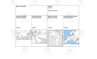 Genocide Worksheet