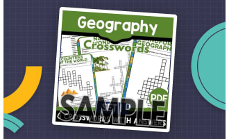 Geography Crossword - Set 1: 1 Page Sample (PDF)