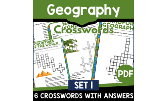 Geography Crosswords - Set 1 (PDF)