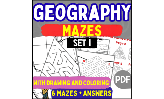 Geography Mazes - Set 1 (PDF)