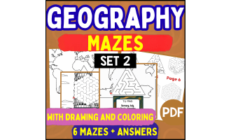 Geography Mazes - Set 2 (PDF)