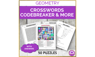 Geometry Vocabulary Corssword Puzzles