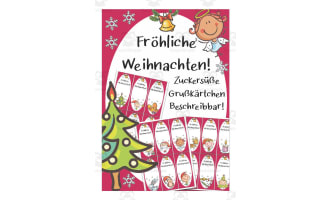 German: Angel Themed Christmas Cards