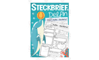 German: Animal Characteristics Worksheet - Dolphin Printable