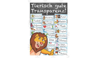 German: Animal Themed Class Cards