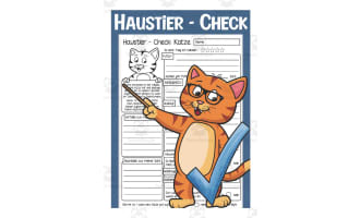 German: Cat Fact Sheet Packet | Animal Worksheets