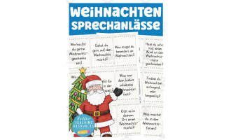 German: Christmas Speaking Card Set