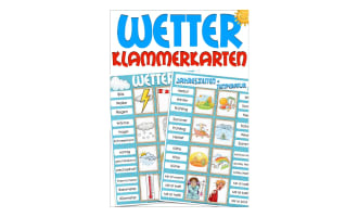 German Clip Cards: Weather Vocabulary