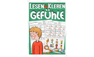 German Cut & Glue Activity: Feelings