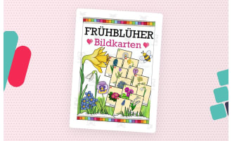 German Flash Cards: Flowers