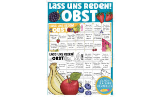 German: Let's Talk About Fruit Board Game