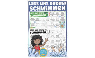 German: Let's Talk About Swimming Board Game
