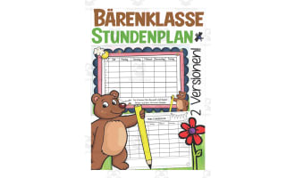 German: My Student Plan - Bear Themed
