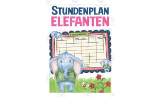 German: My Student Plan - Elephant Themed