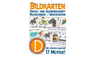 German Picture Cards: Letter D