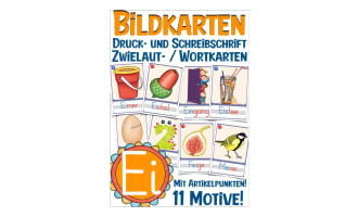 German Picture Cards: Letter Ei