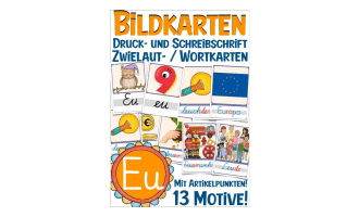 German Picture Cards: Letter Eu
