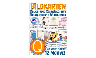 German Picture Cards: Letter Q