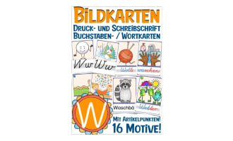 German Picture Cards: Letter W