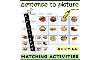 German Sentence to Picture Activities Flashcards 3