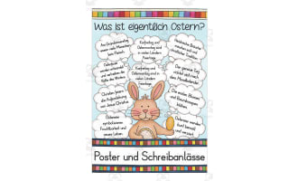 German: What is Easter? | Fact Sheet Poster and Writing
