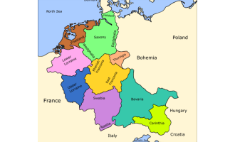 Germany 10th-11th Centuries Map