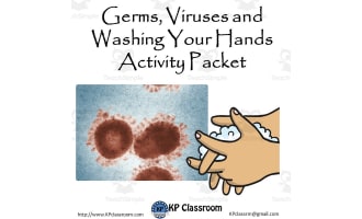 Germs, Viruses and Washing Hands Activity Packet and Worksheets