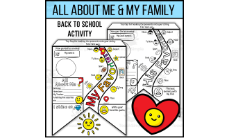 Get-to-Know-You Emoji Pennant Banner - All About Me and My Family