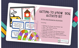 Getting To Know You Activities Pack