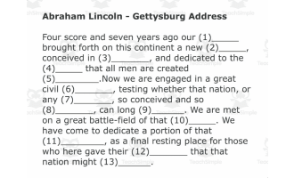 Gettysburg Address Song