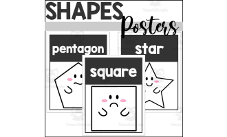 Ghost 2D Shape Posters