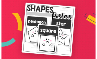 Ghost 2D Shape Posters