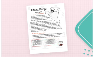Ghost Poop Making 10 Math Game