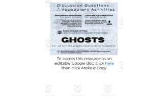 "Ghosts" Discussion + Vocabulary Activities