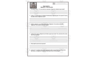 Gilgamesh Reading Guide