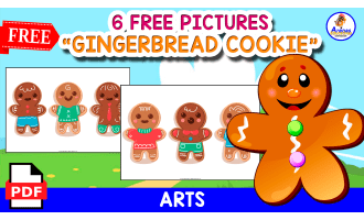 GINGERBREAD COOKIE | 6 FREE IMAGES FOR CUTTING