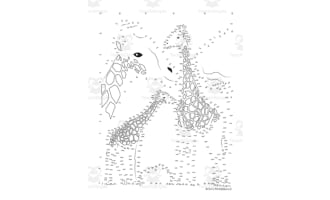 Giraffe Extreme Difficulty Dot-to-Dot / Connect the Dots Printable