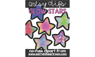 Glow Stars Clipart