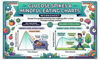 Glucose Spikes & Mindful Eating Charts